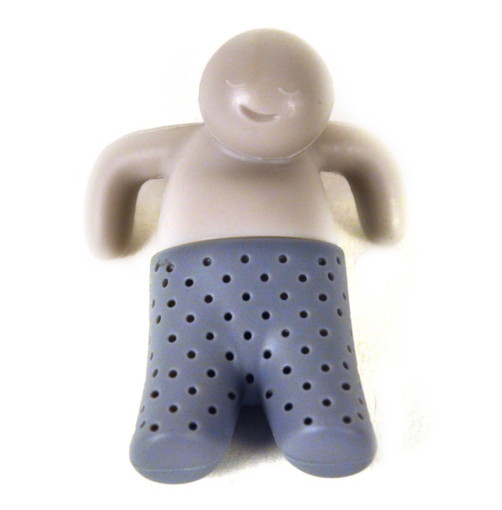 Genuine Fred MR. TEA Silicone Tea Infuser, Gray, Fun Gift for Tea Lovers, Clever Kitchen Gadget