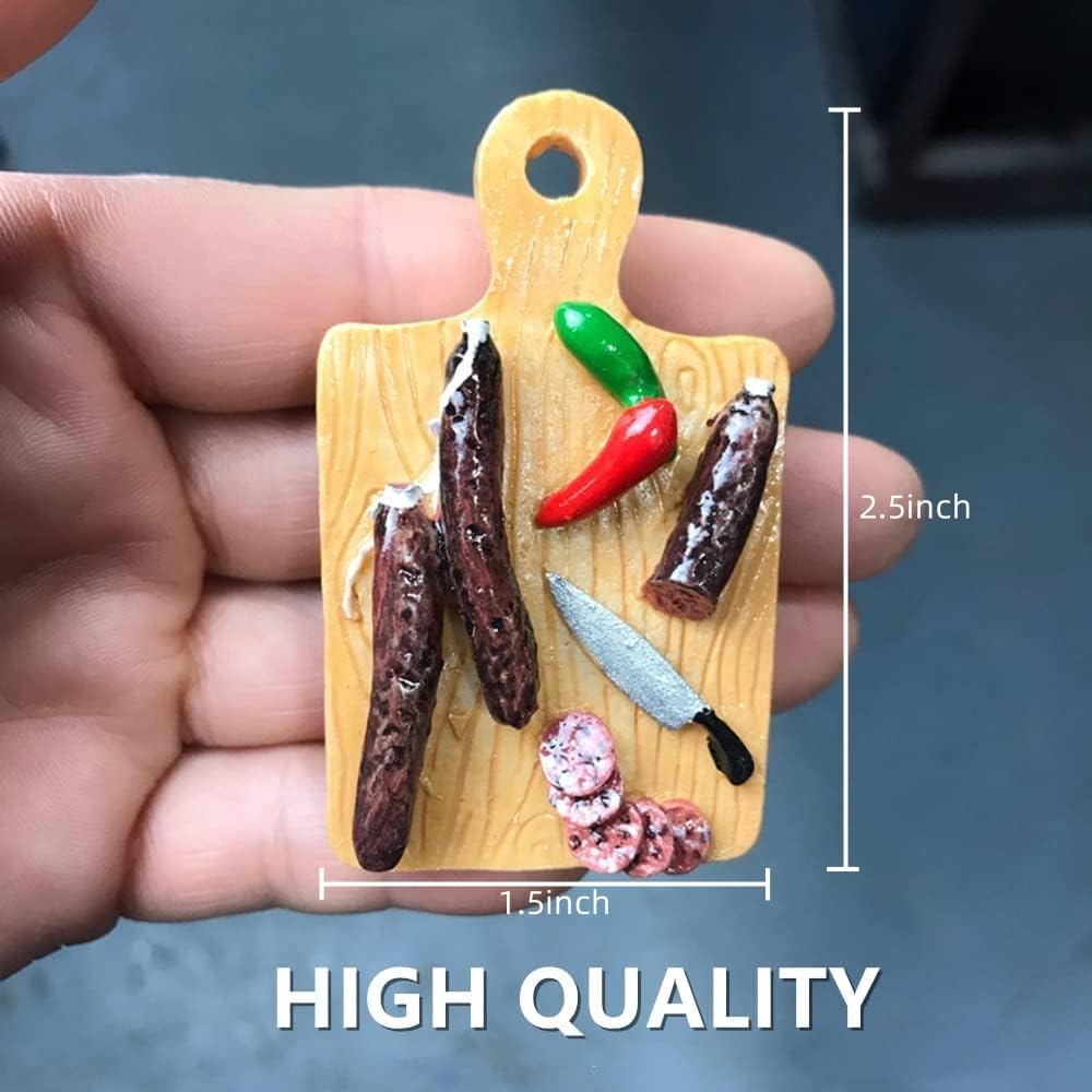 4Pcs Food Refrigerator Magnets For Kitchen Home Decor, Funny Decorative Fridge Magnets, Miniature Food Mode, Cute Cutting Board