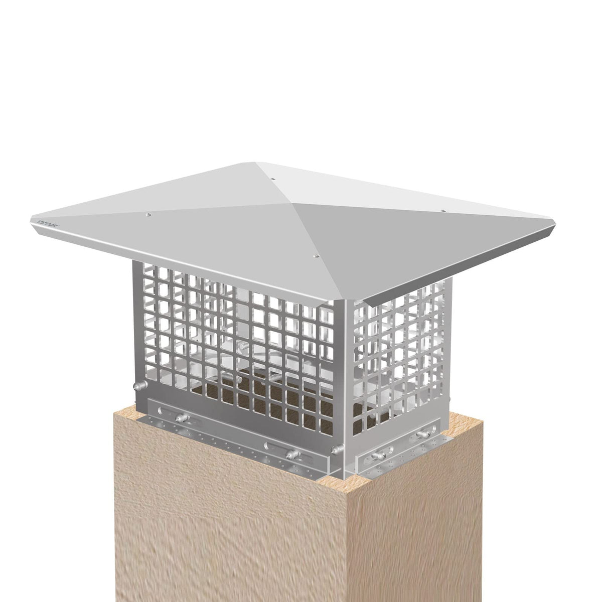 Vevor Chimney Cap, 8'' X 13'' Flue Caps, 304 Stainless Steel Fireplace Chimney Cover, Adjustable Metal Spark Arrestor With Bolts