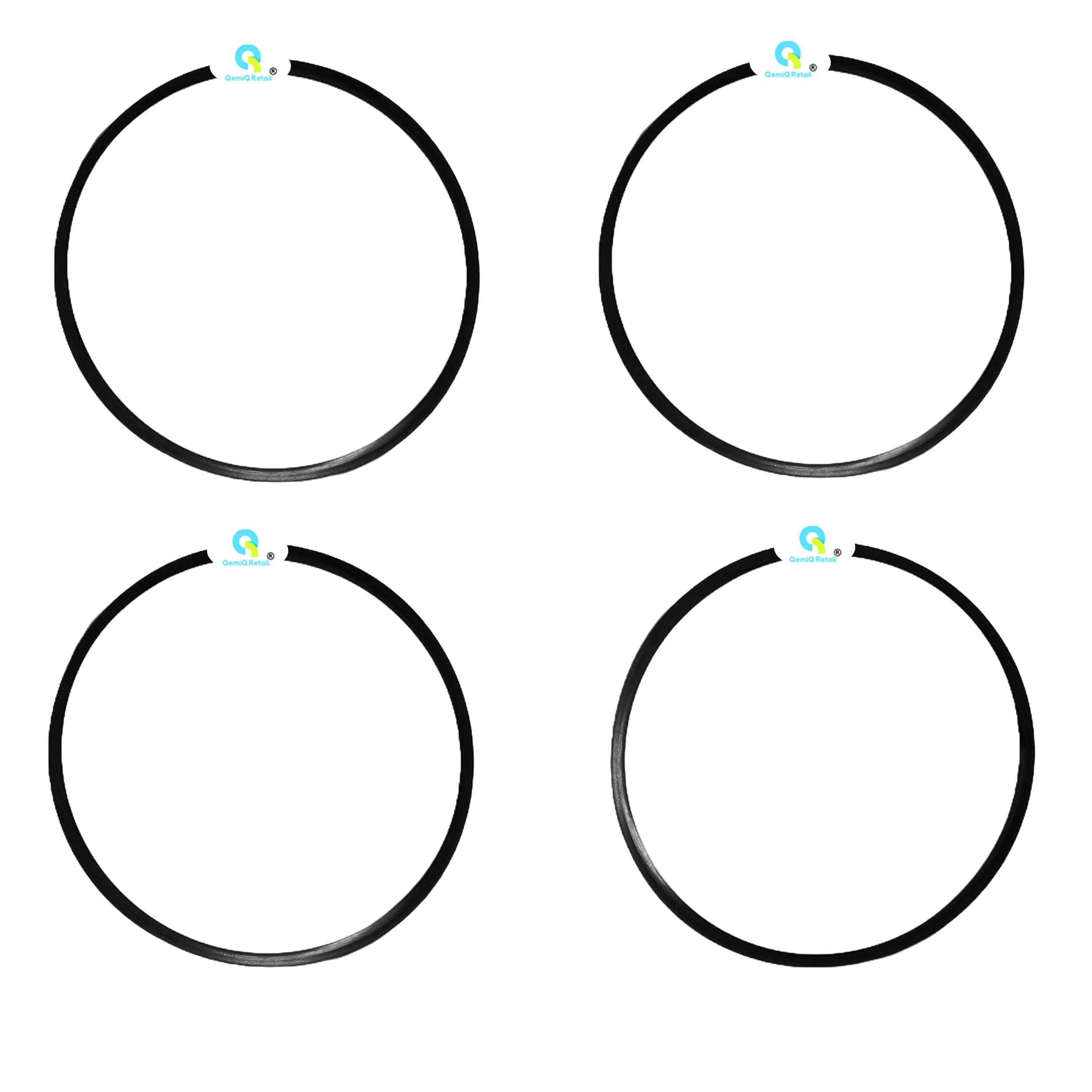 Qemiq Retail Pressure Cooker Gaskets/Sealing Ring For Inner Lid (4 Units) For All Type Of Cookers/Standard (2/3 Ltr)