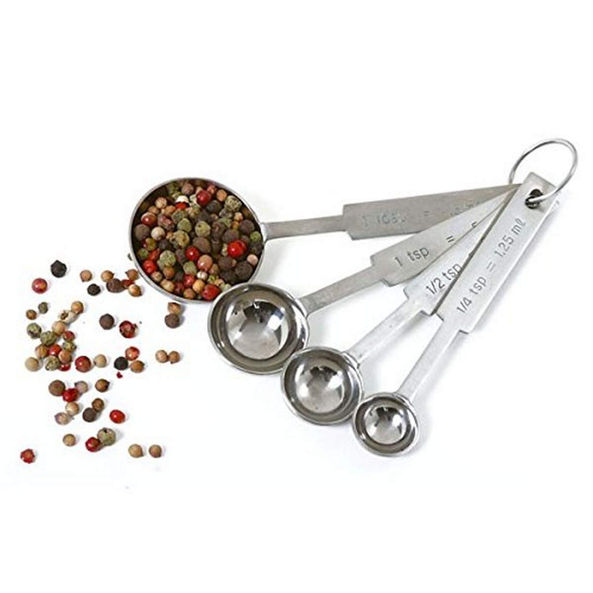 Norpro Stainless Steel Measuring Spoons, 1 Ea, Silver