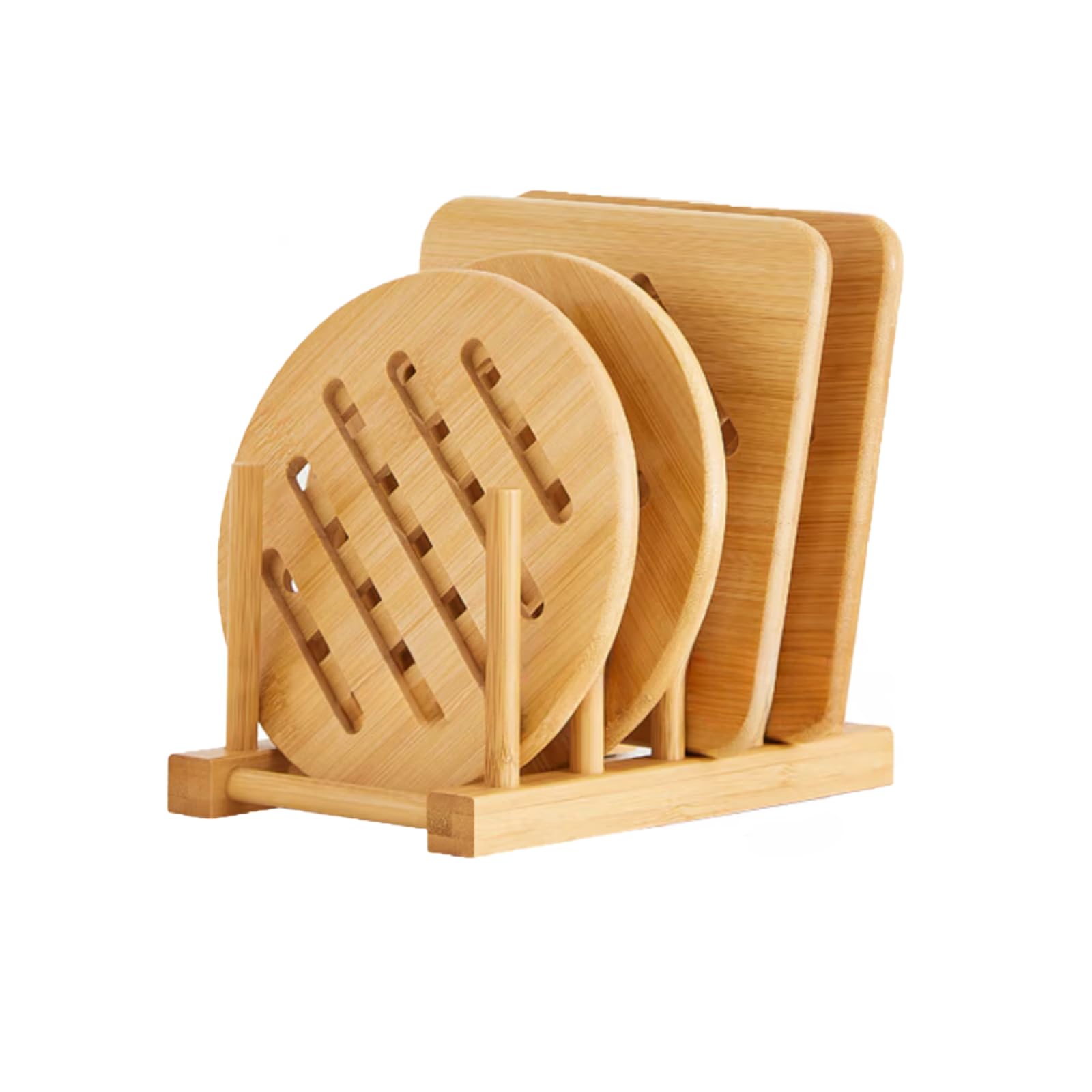 Alftotrivets For Hot Pots And Pans, Bamboo Trivet Hot Pads For Kitchen Counter, Trivet Stand Mat Set Coaster For Kitchen, Wooden