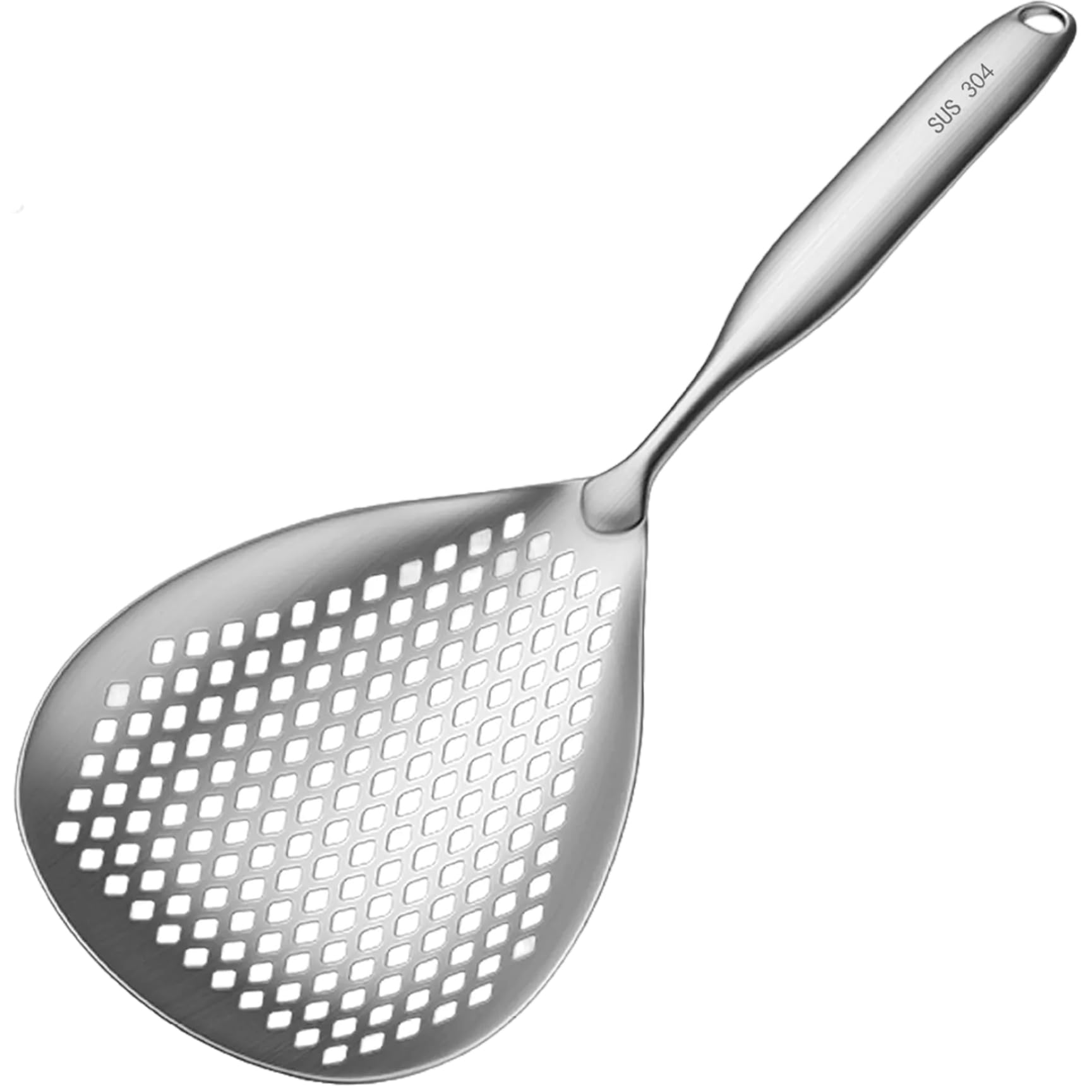 Skimmer Slotted Spoon, Stainless Steel Pasta Spider Strainer Ladle for Frying and Cooking Kitchen