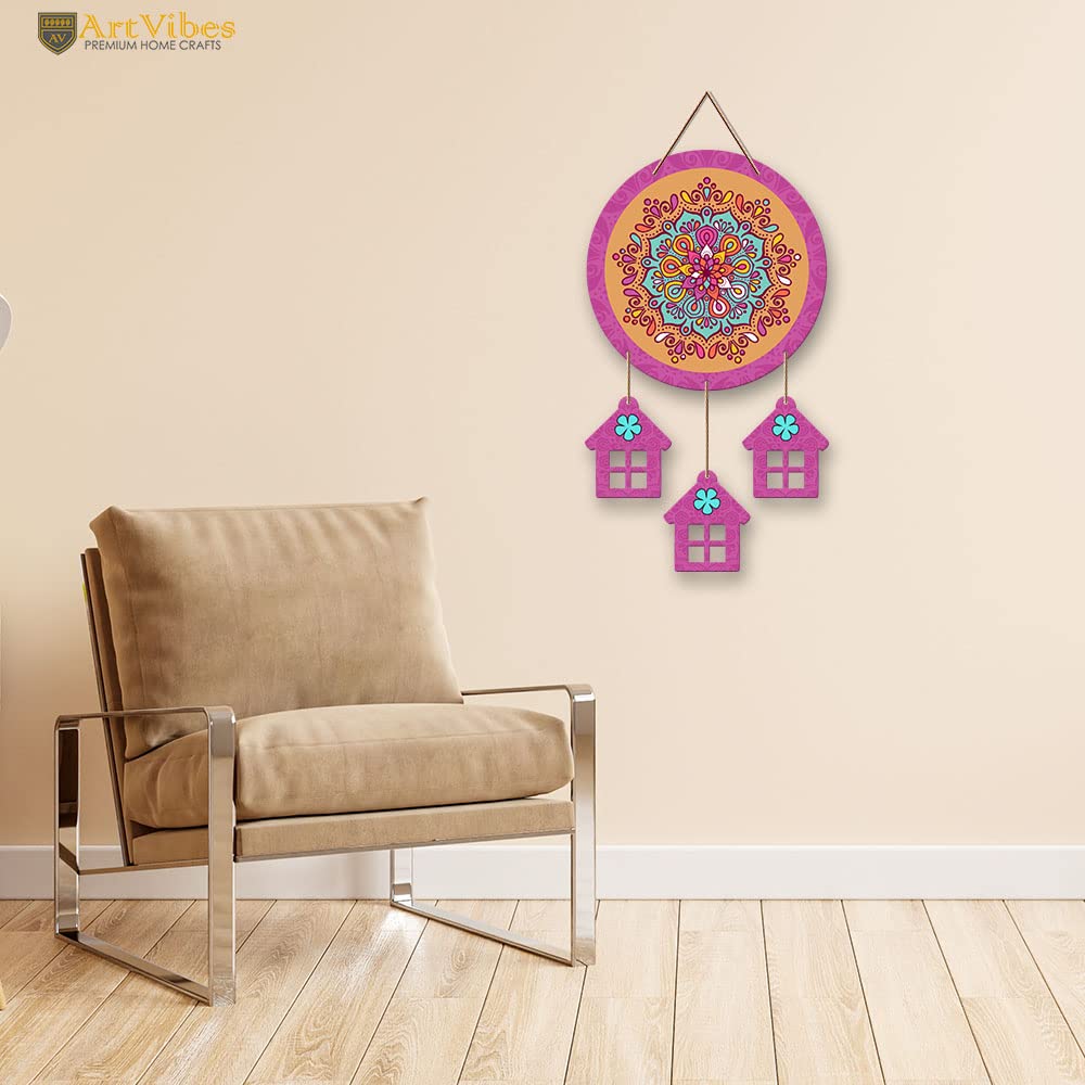 Artvibes Designer Wooden Wall Hanging Decoration Items for Home | Gifts | Bedroom | Wood Decorative Hanger for Living Room | Mod