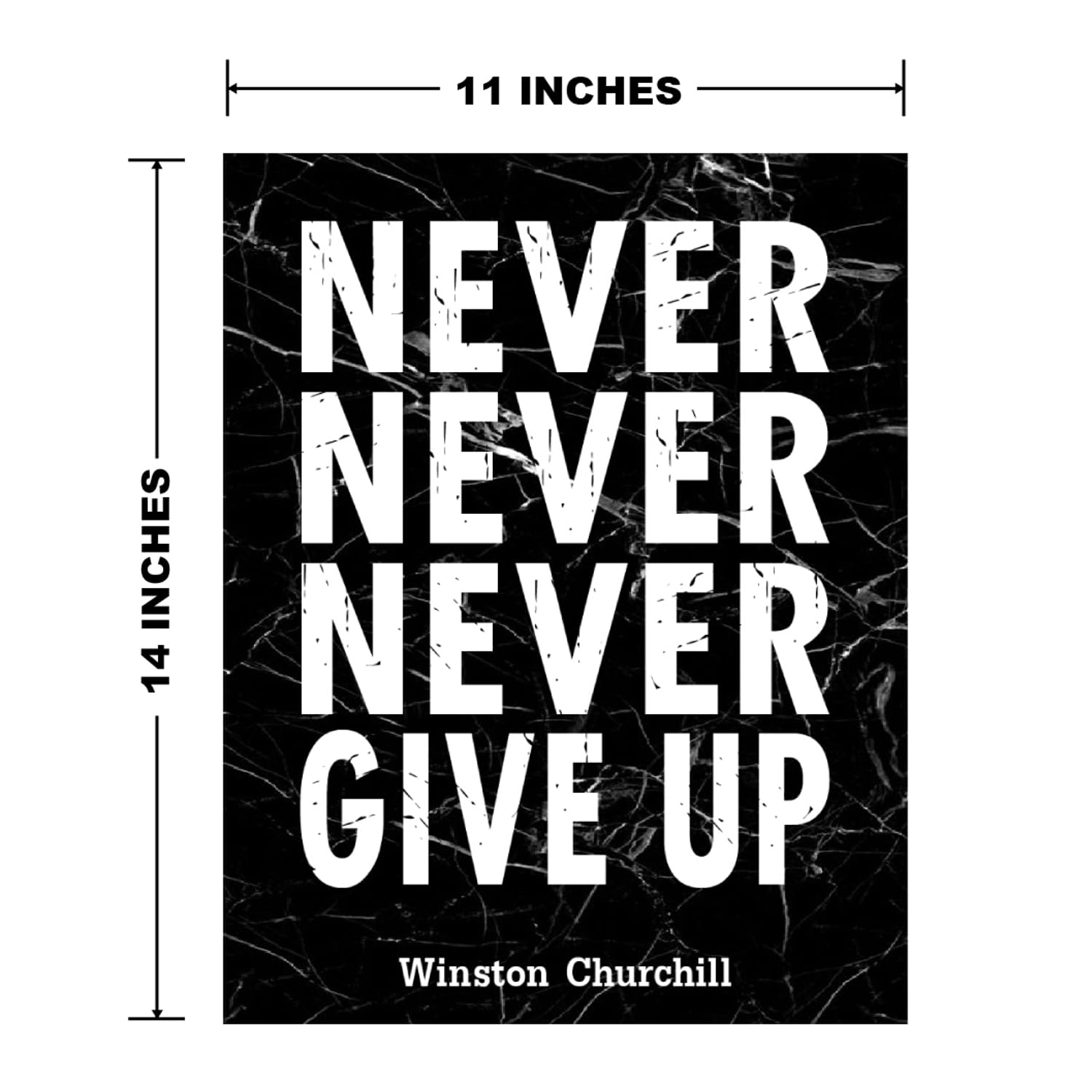 Mega Format Inspirational Wall Art Poster Prints Ready To Be Framed Never Give Up-Dreams Positive Quote Motivational Artwork Pic