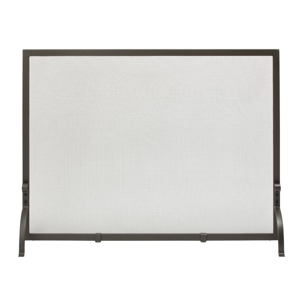 Uniflame, S-1154, Large Single Panel Olde World Iron Finish Fireplace Screen