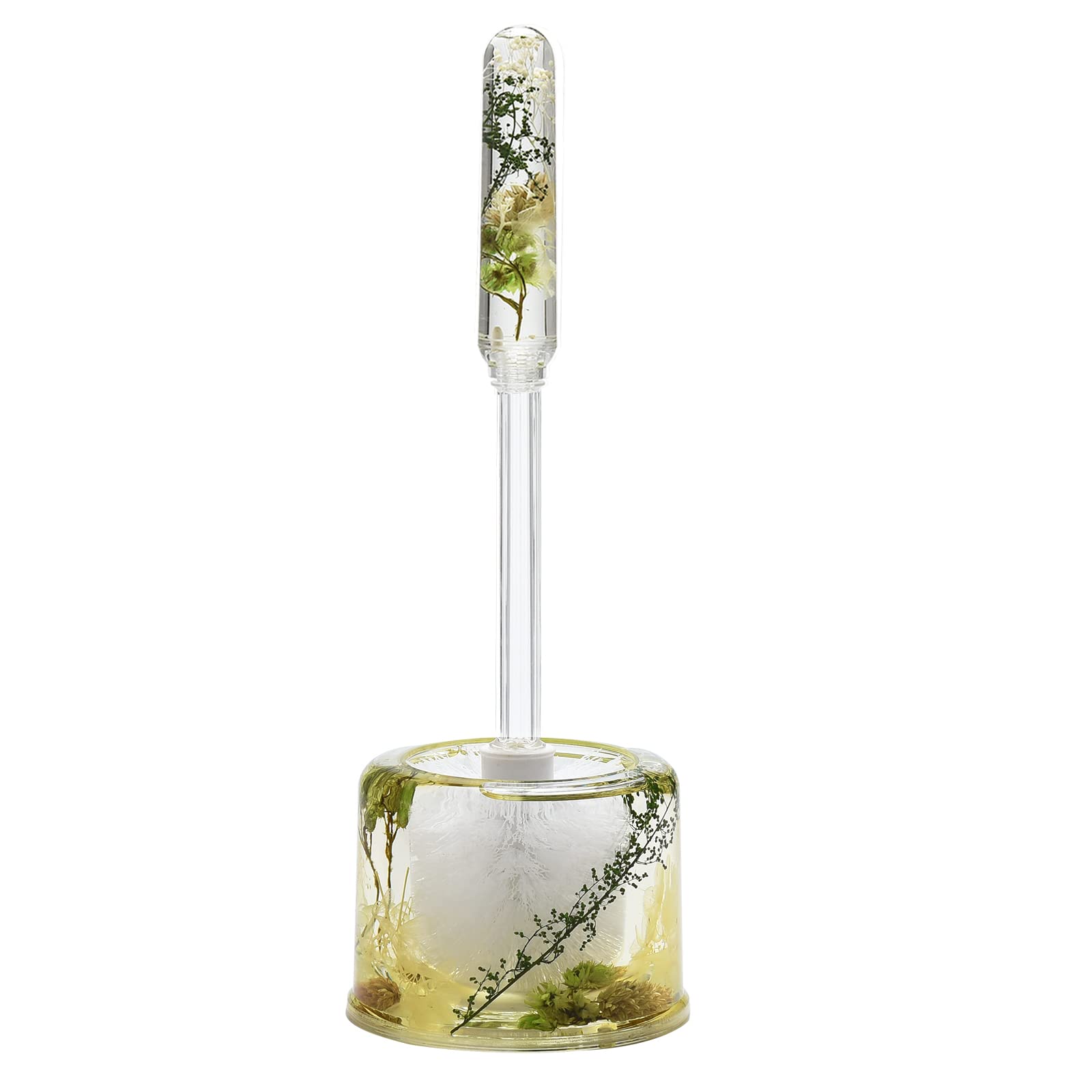 Locco Decor 5-Piece Acrylic 3D Floating Bathroom Accessory Set - Green Plants