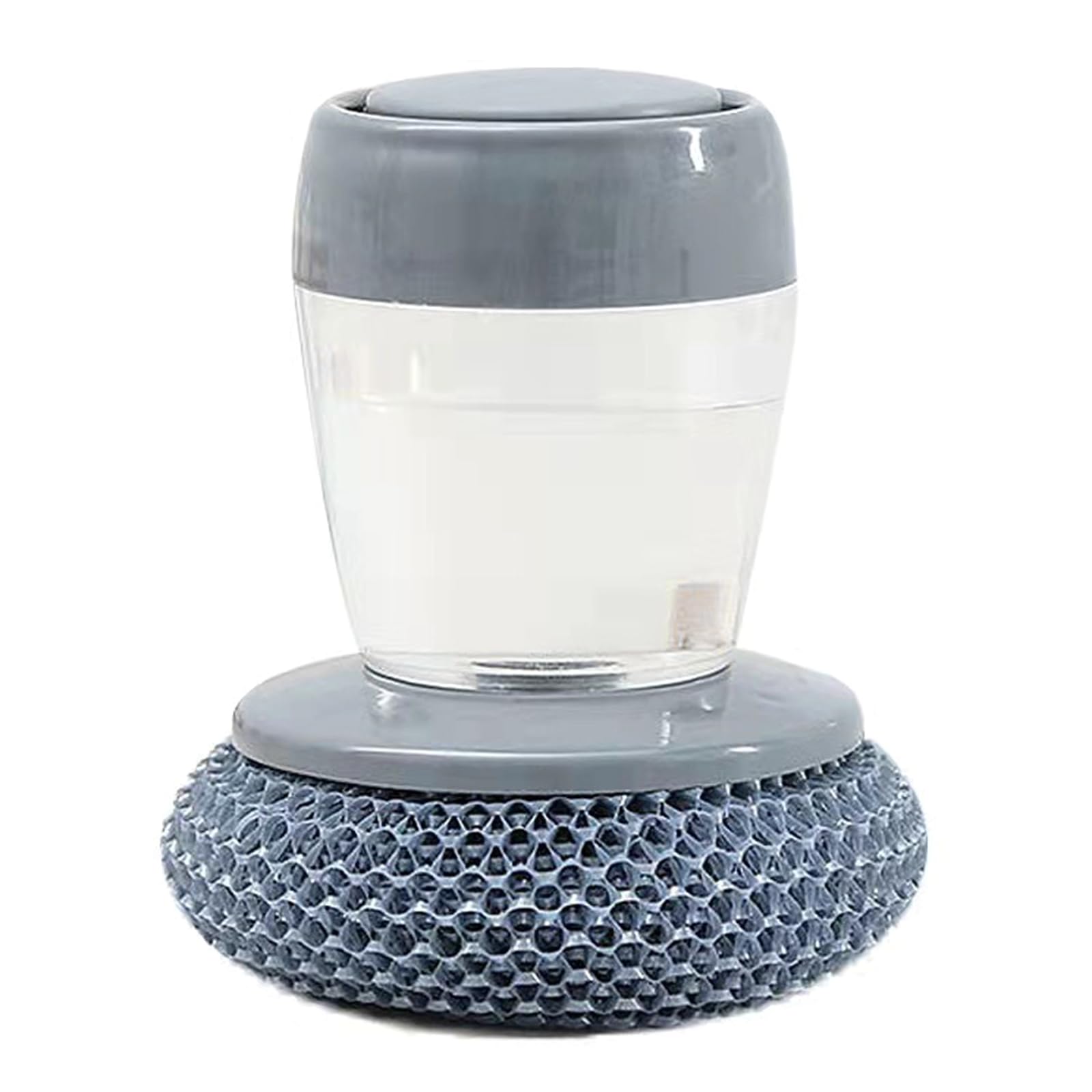 Ubxvamm Kitchen Brush with Detergent Dispenser, NonScratch Scrubbers for Pots and Pans, Long Last Dishwashing Tool