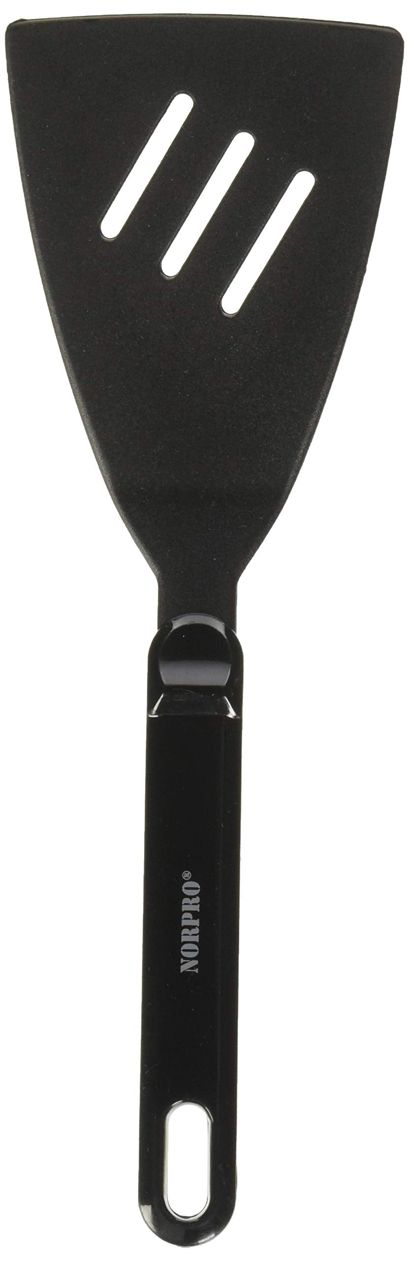 Norpro Black Heat Resistant Nylon Stir-Fry Spatula W/ Nonskid Handle 917 (2-Pack)