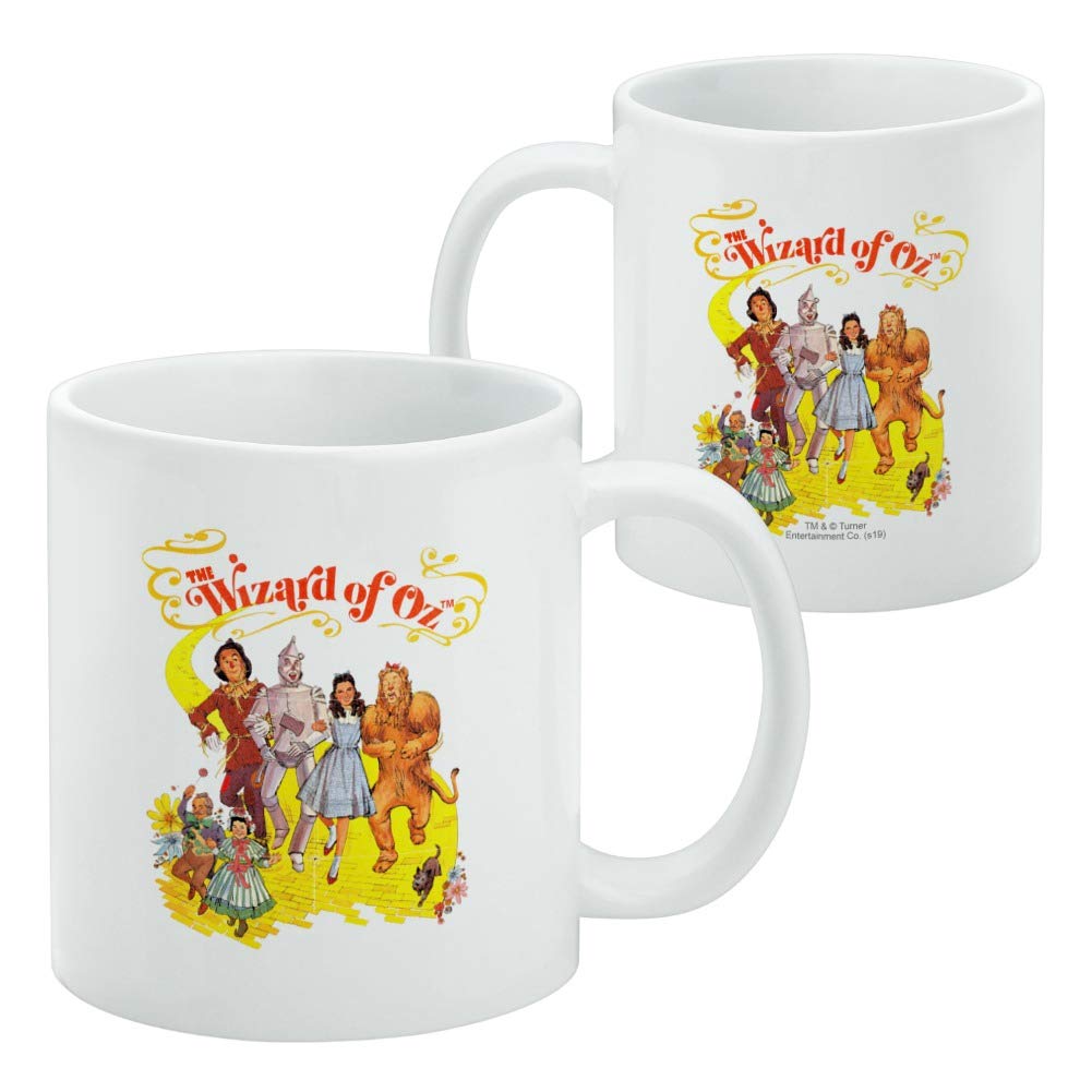 The Wizard Of Oz Yellow Brick Road Ceramic Coffee Mug, Novelty Gift Mugs For Coffee, Tea And Hot Drinks, 11Oz, White