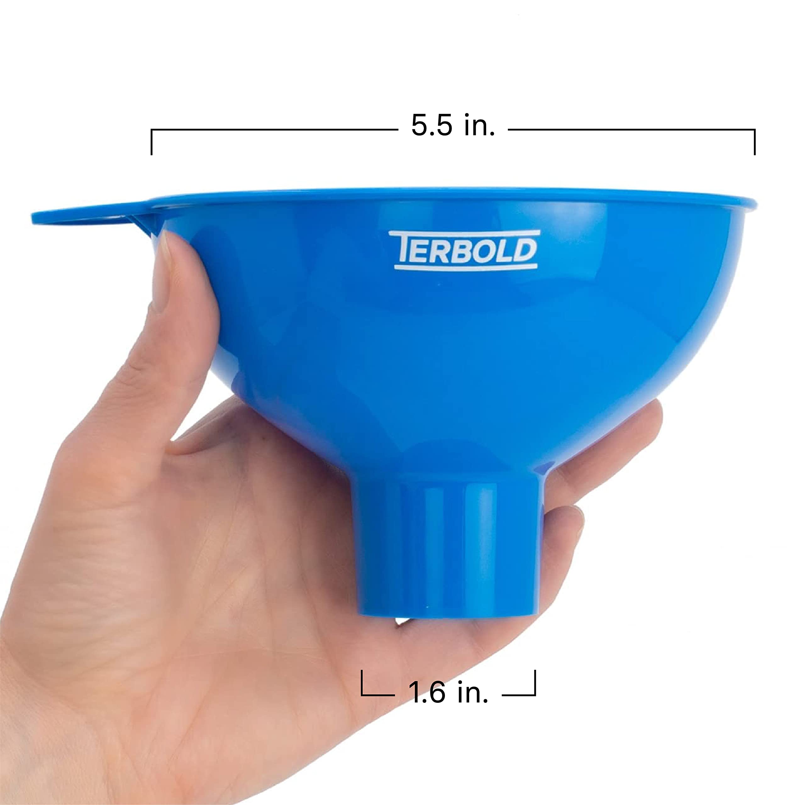 Terbold 3Pc Wide Mouth Canning Funnels For Filling Bottles And Mason Jars | Large Spout Quick Fill Food Grade Plastic Funnels Fo