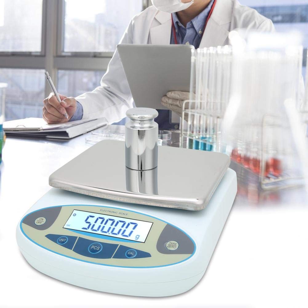 Lab Analytical Balance Scale, 5000G 0.01G High Fast Accurate Reading Digital Electronic Balance Lab Scale Kitchen Weighing Scale