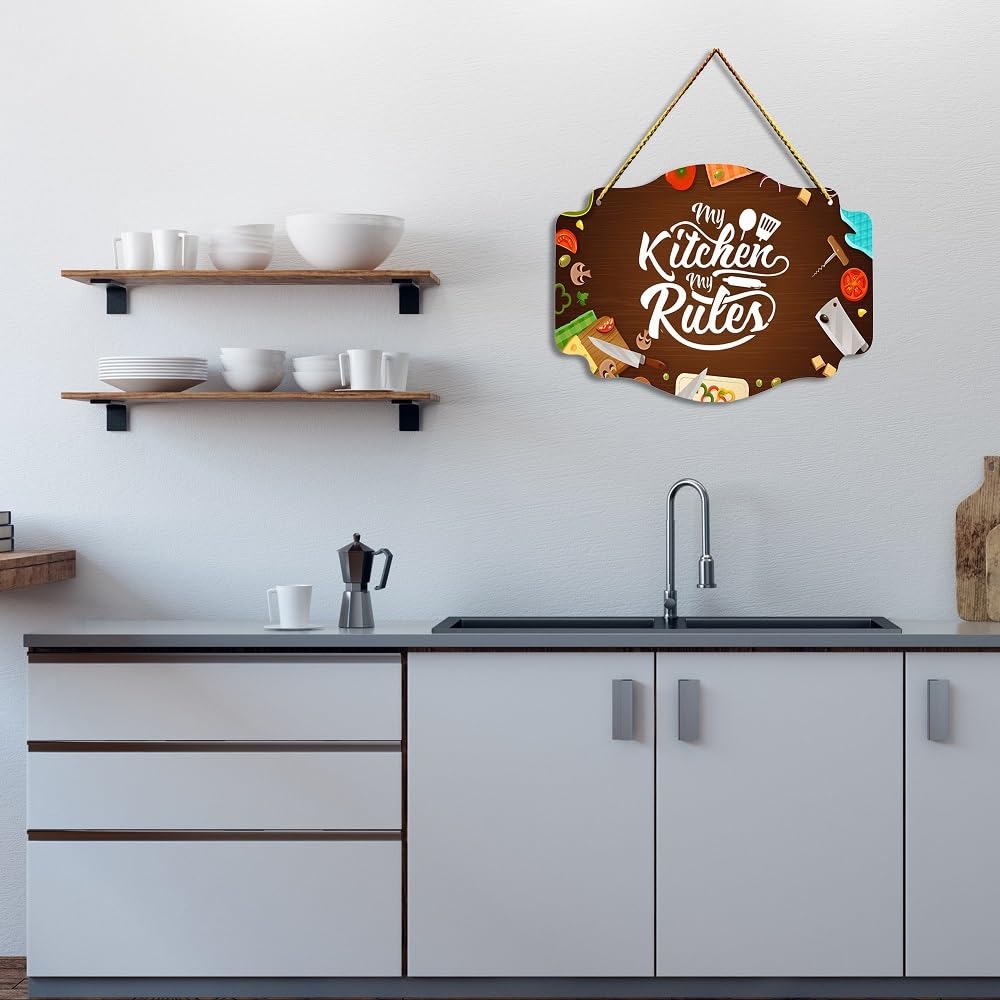 Positive Vibe Lifestyle Kitchen Wall Hanging for Home Decoration Wall Decoration For Dining Area Kitchen Hanging Decorative Item