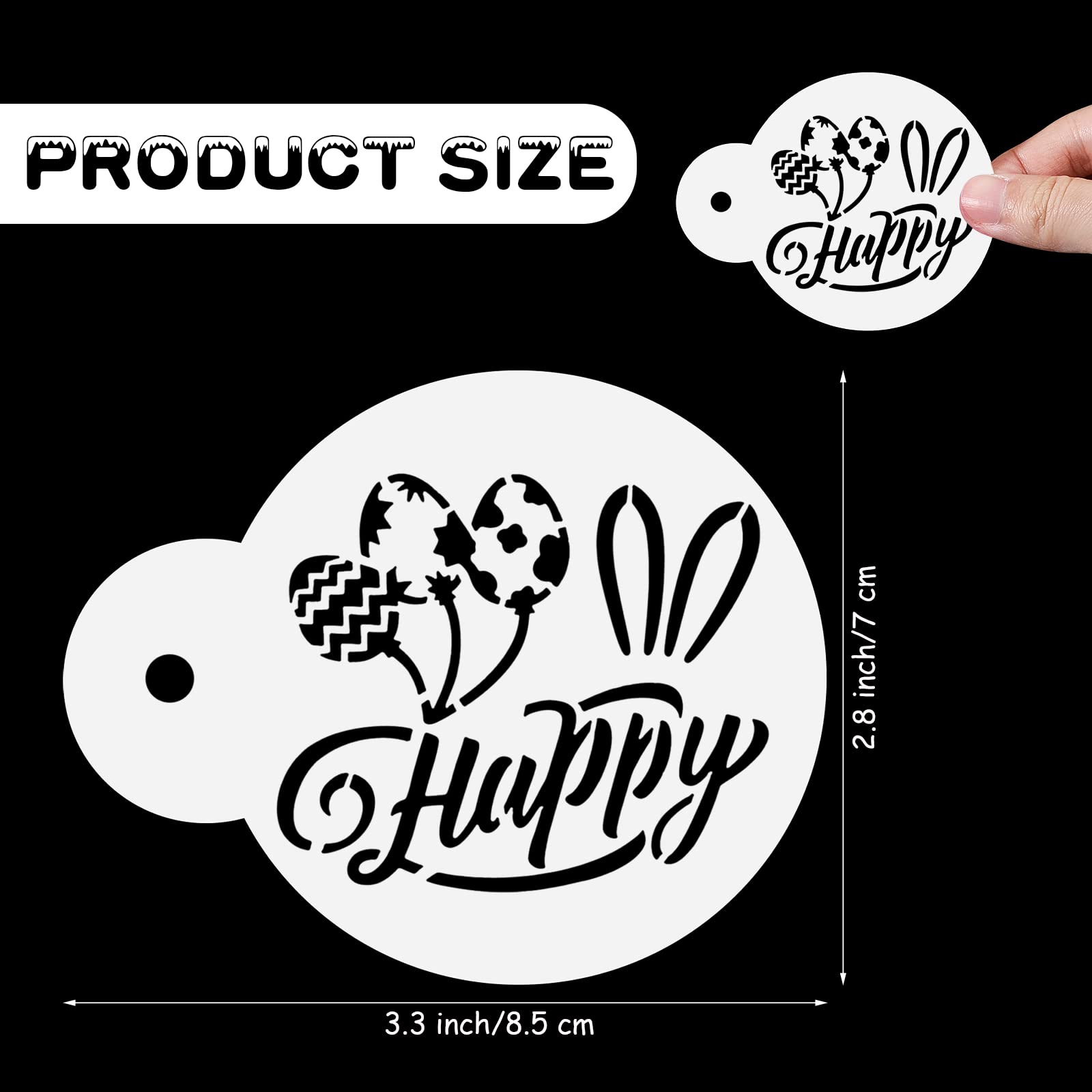 Chinco 30 Pieces St. Patrick'S Day Easter Cookie Stencils Cake Stencils Desserts Cookies Baking Stencil Cake Decoration Stencils