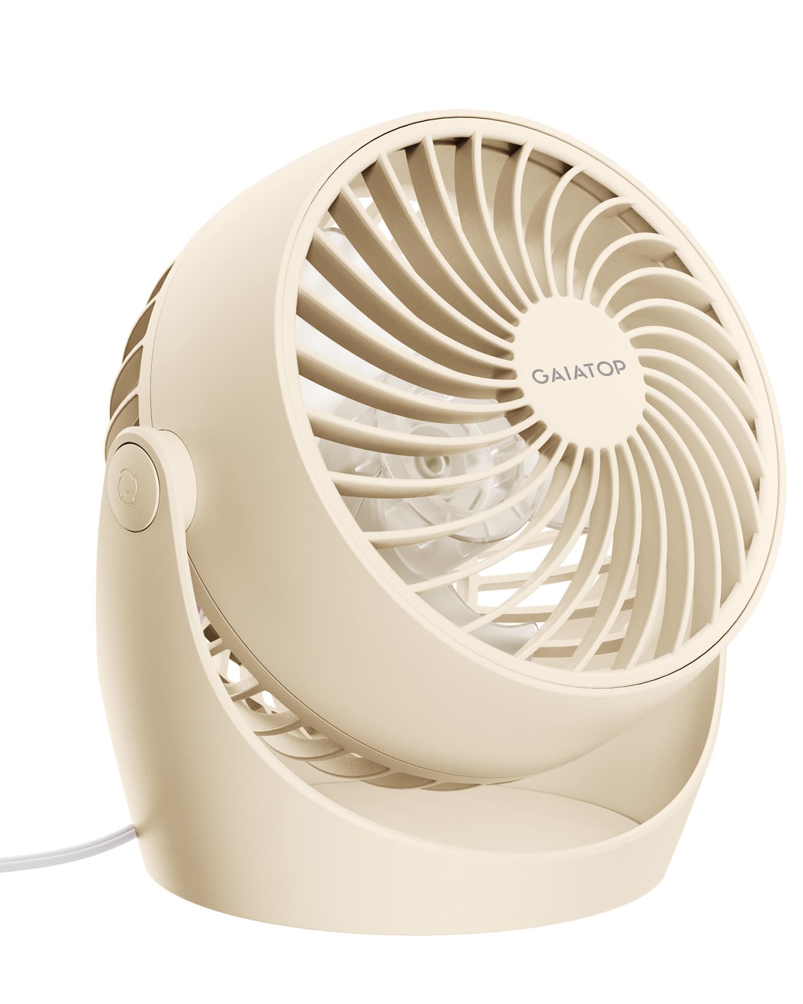 Gaiatop Portable Air Circulator Table Fan, 5Inch 3 Speed With 360 Adjustable Tilt EnergySaving Quiet Small Fan For Home, Offic