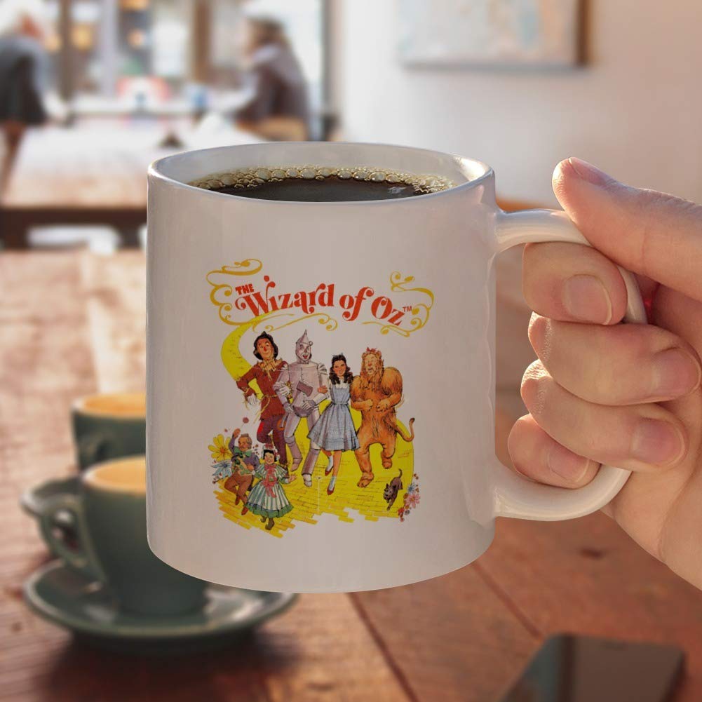 The Wizard Of Oz Yellow Brick Road Ceramic Coffee Mug, Novelty Gift Mugs For Coffee, Tea And Hot Drinks, 11Oz, White