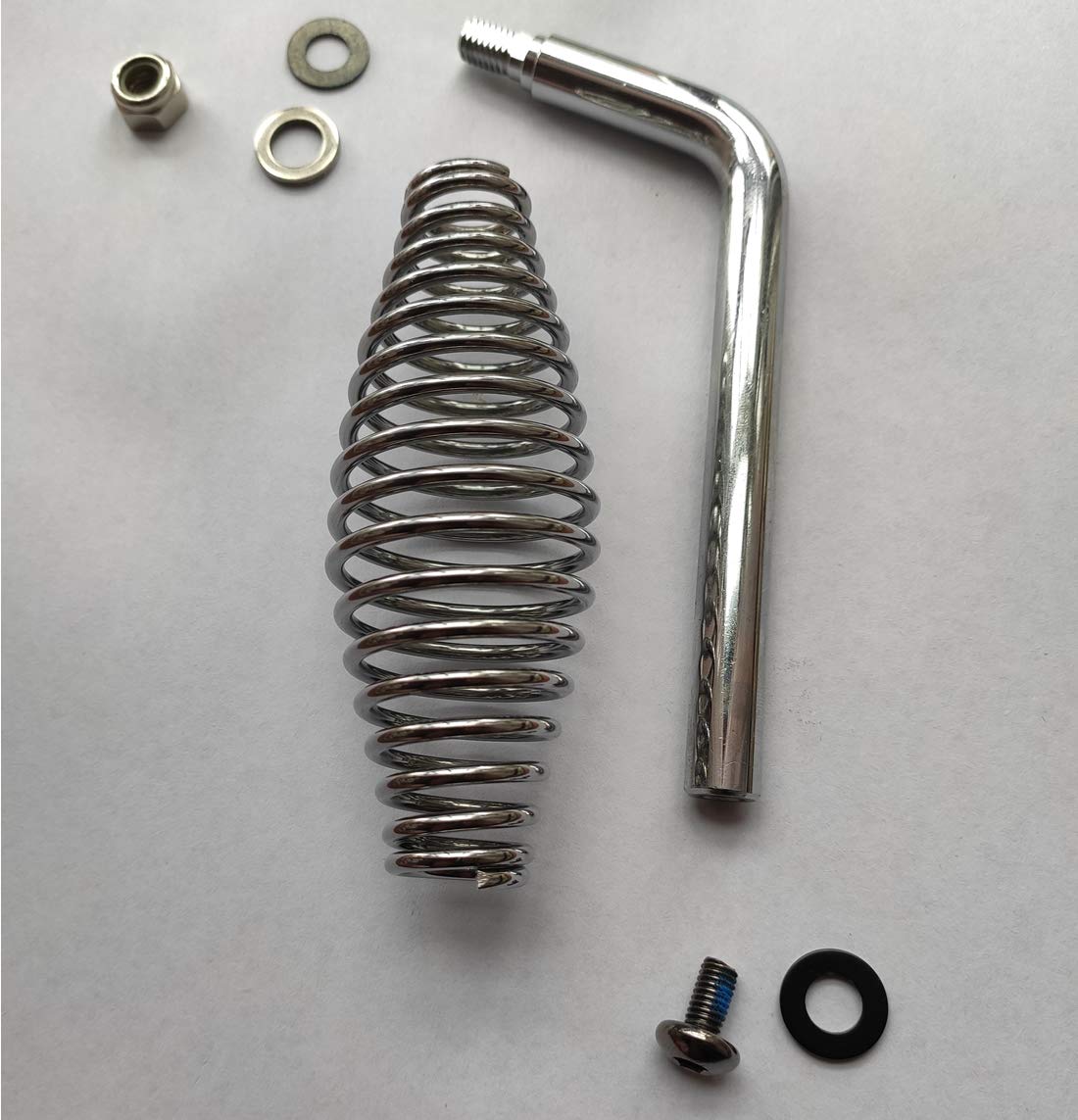 5'' Stainless Spring Handle with 1/2'' Steel Rod for BBQ pits Trailers  Custom Metal Projects  Custom Built Grills  Smokers  Pits  Wood Stoves cabinets
