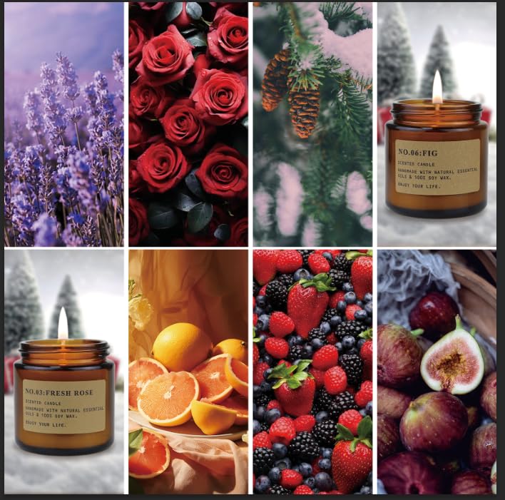 Candles for Home Scented,6Pack 3.5OZ Aromatherapy Candles for Home Decoration,Soy Wax Candle Sets,Jar Candles Gift for Women wit