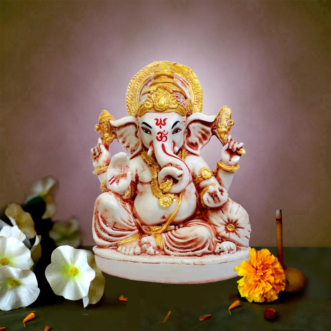 Buji Craft Ganesh Ji Lord Ganesha Car Dashboard Ganesh Statue Ganesh Murti Ganeshji Idol Ganpati Baba Ganpati Murti S25