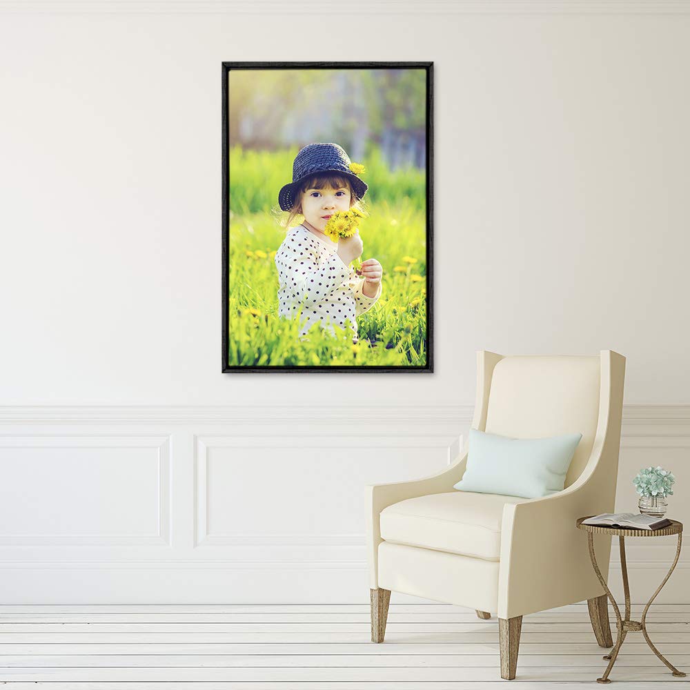 Wall26 Framed Custom Canvas Wall Art For Living Room, Bedroom Canvas Prints For Home Decoration Ready To Hang - 24''X36'', Black