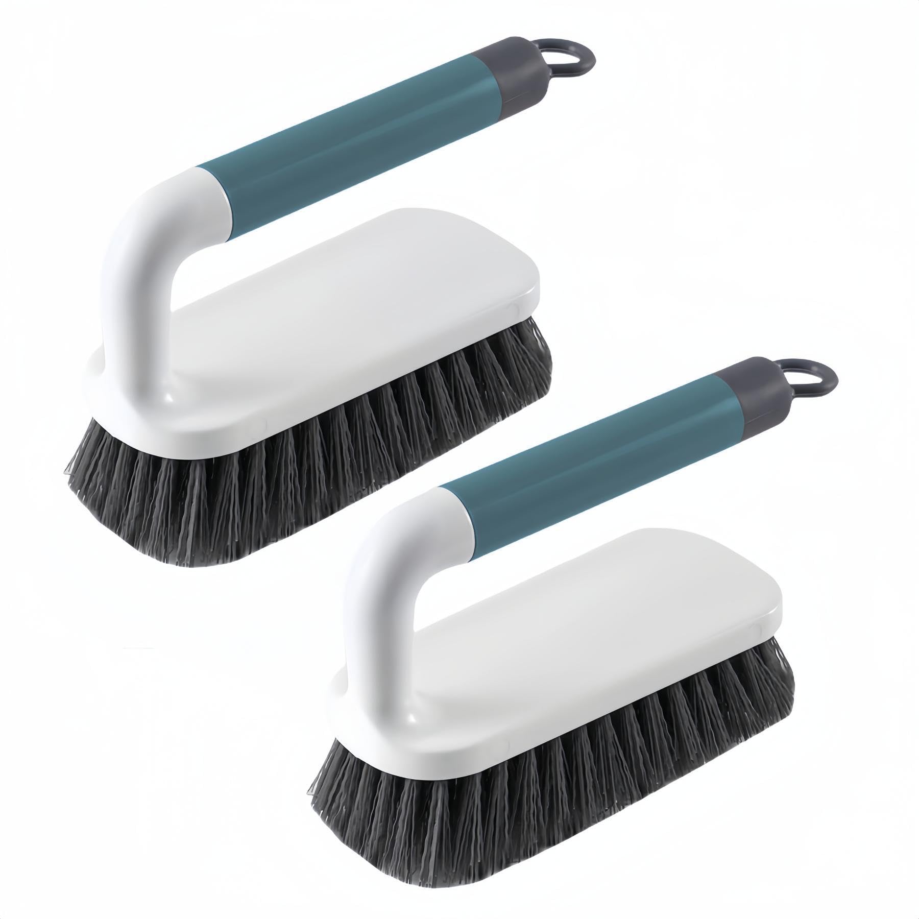 Scrub Brush, Scrubbing Cleaning Brushes, Heavy Duty Cleaning Brushes with Handle, for Shower, Bathroom, Carpet, Kitchen and Bath