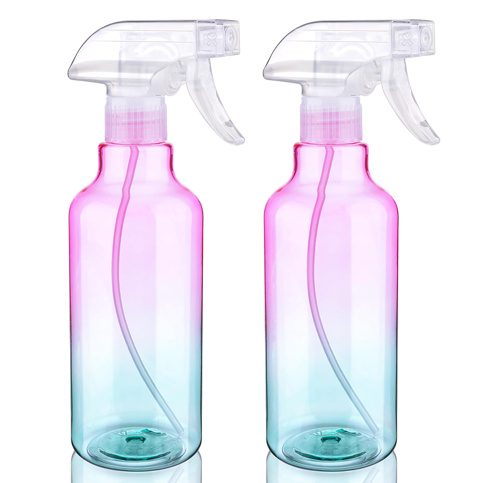 Plastic Spray Bottle 16.9Oz Empty Spray Bottles Refillable Container Trigger Sprayer For Cleaning Solutions, Water, Plants, Pet,