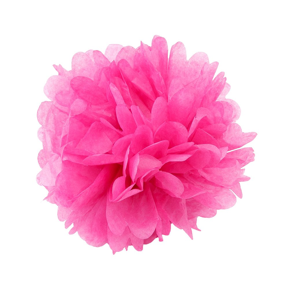 Wyzworks - 8 Assorted Pink Pom Poms Diy Tissue Paper Flowers - 10   , 12   , 16    Decorative Hanging Flower Balls Diy Paper Cra