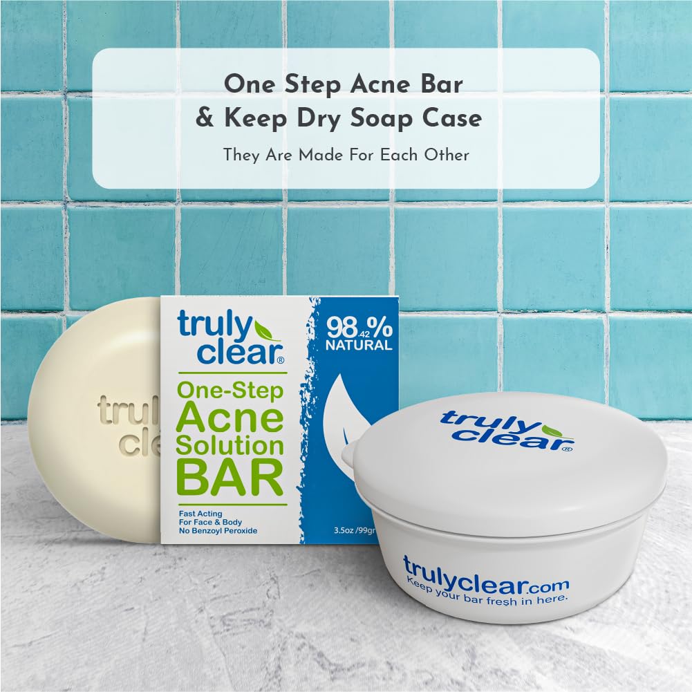 Truly Clear Soap Case With Tray - Leakproof Travel Soap Box, Soap Bar Holder & Soap Dish, Portable Bar Soap Container For Gym, S