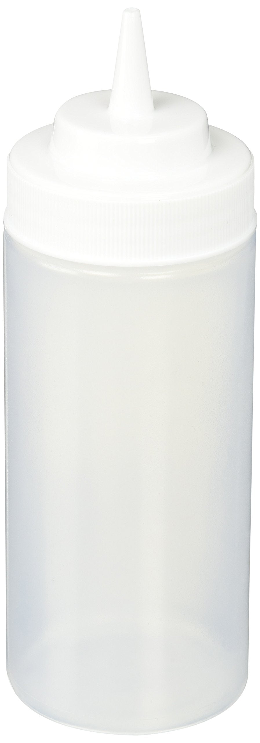 Winco Wide Mouth Squeeze Bottles, 16 Ounce, Clear, Medium, 6-Piece