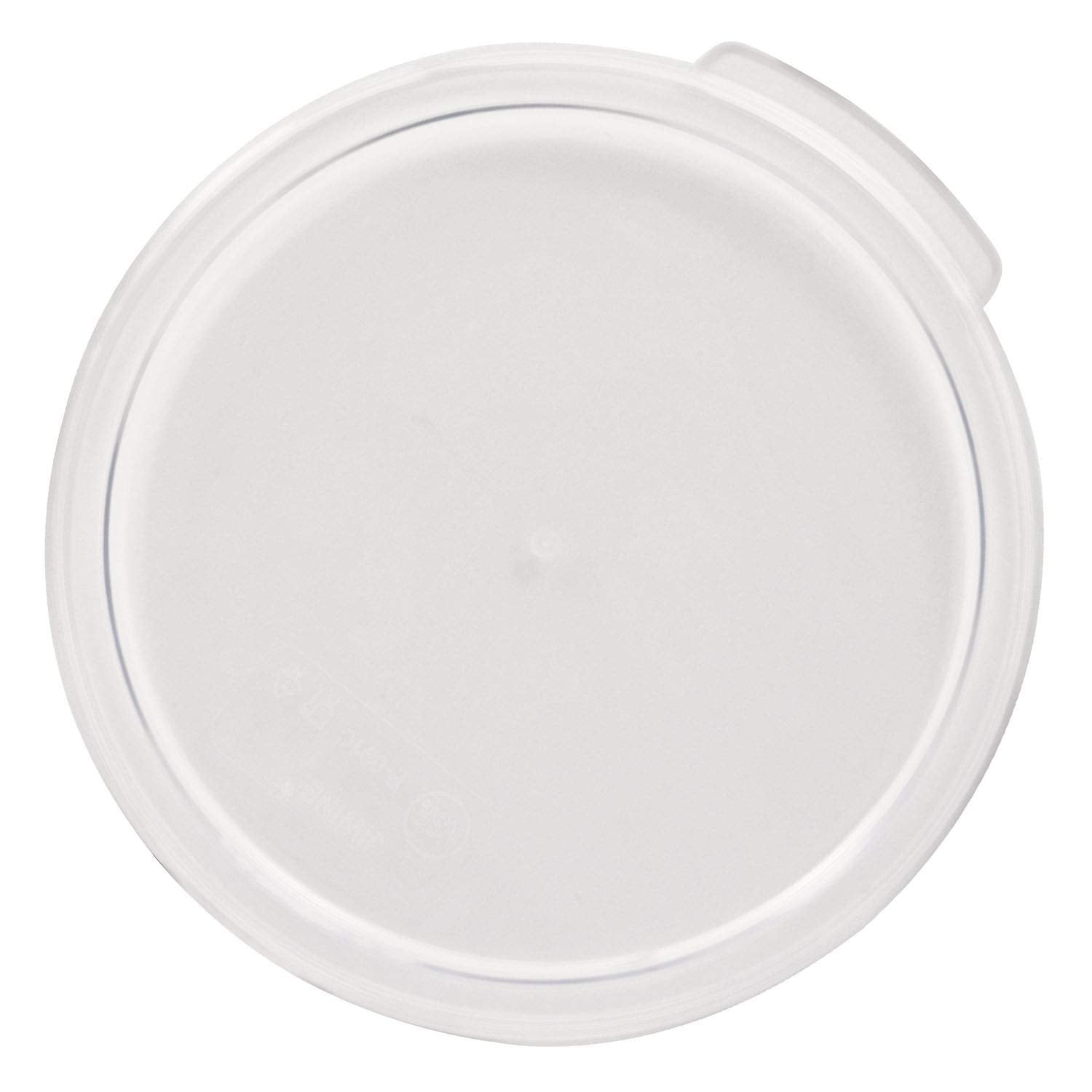 Tiger Chef Clear Lids For 12, 18, And 22 Quart Capacity Commercial Grade Clear Food Storage Round Polycarbonate Containers