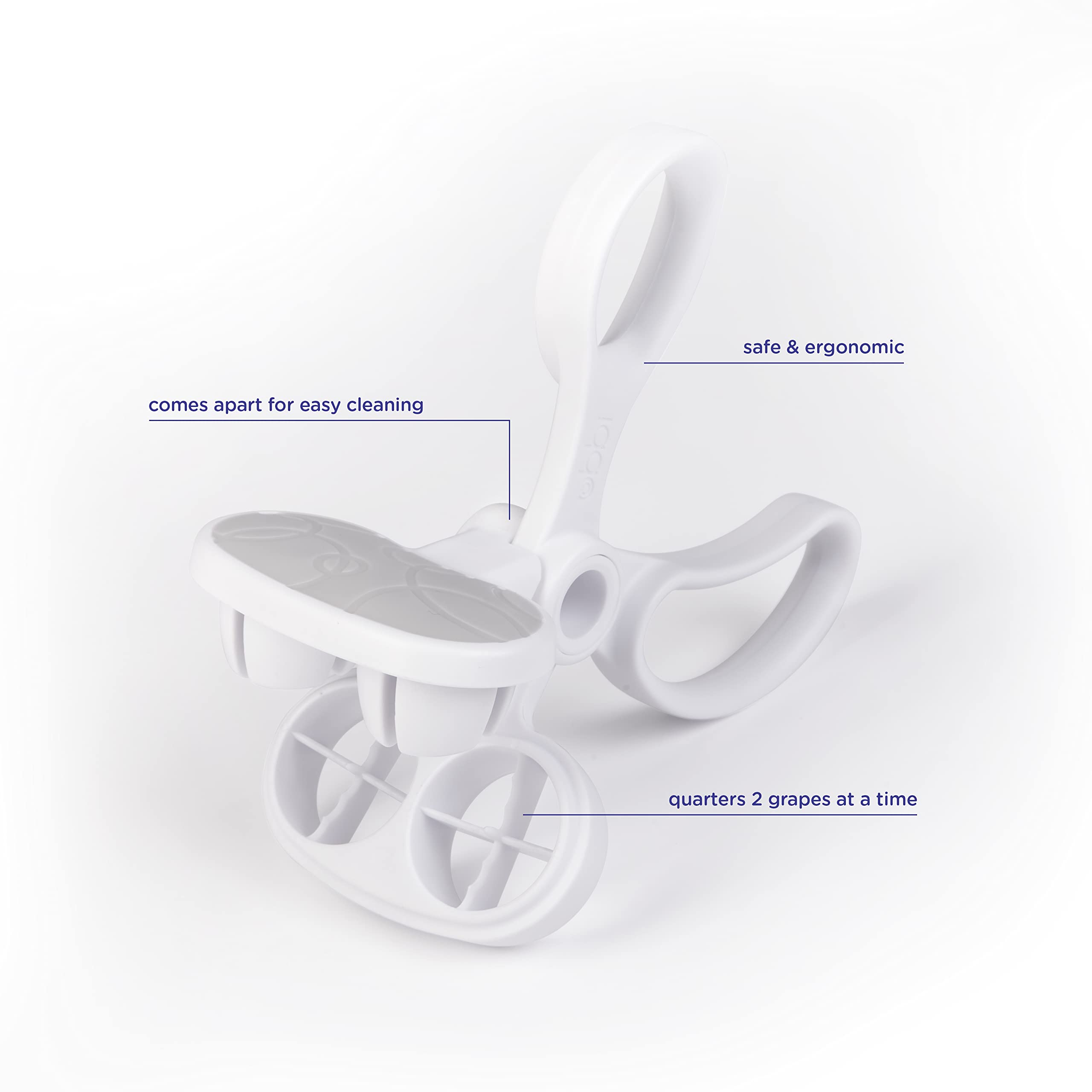Ubbi Grape Cutter For Kids, Fruit And Vegetable Slicer, Safe And Easy To Use