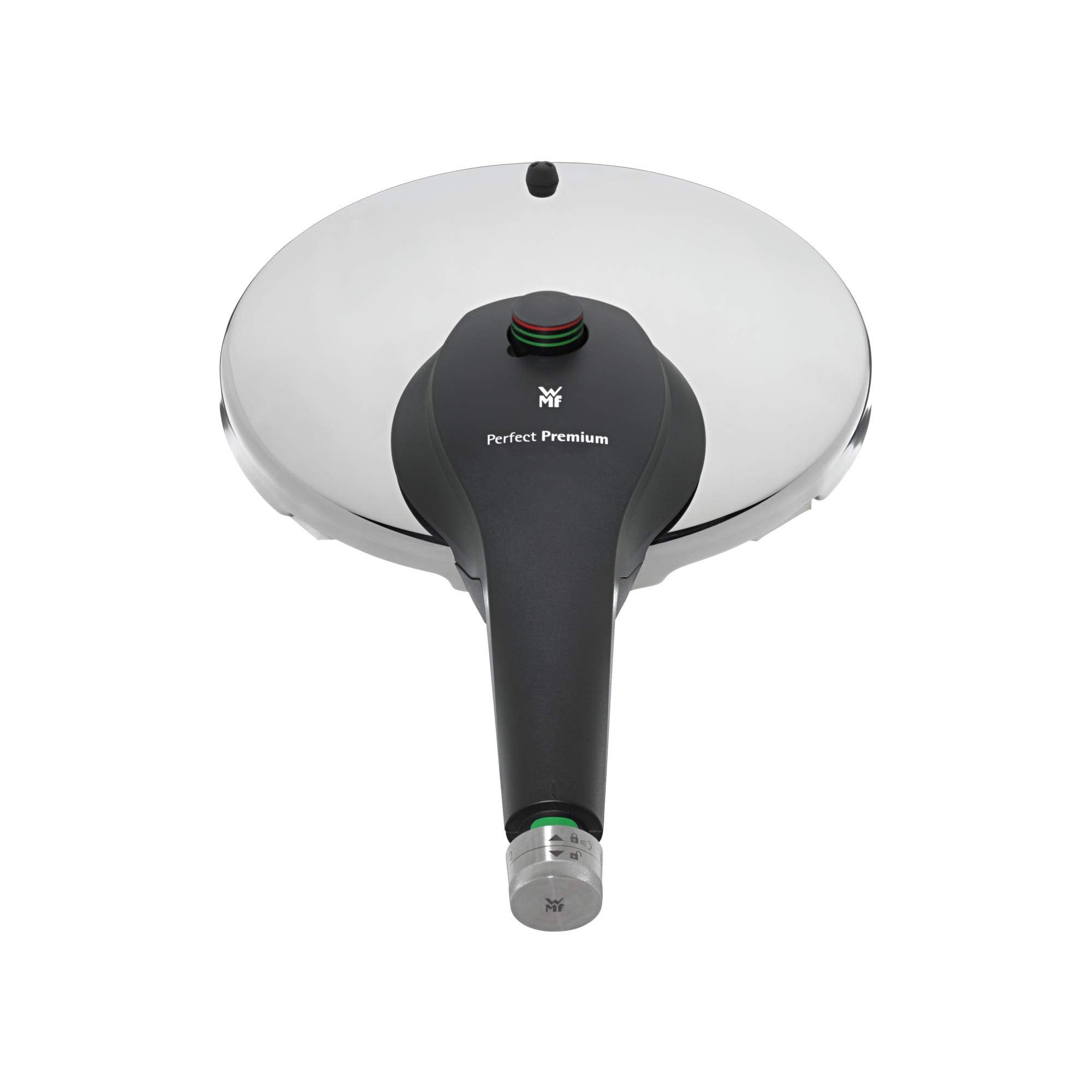 WMF Perfect Pressure Cooker 8.5   L Premium Polished Stainless Steel 2   Cooking Levels All-in-One Rotary Knob, Dishwasher Safe,