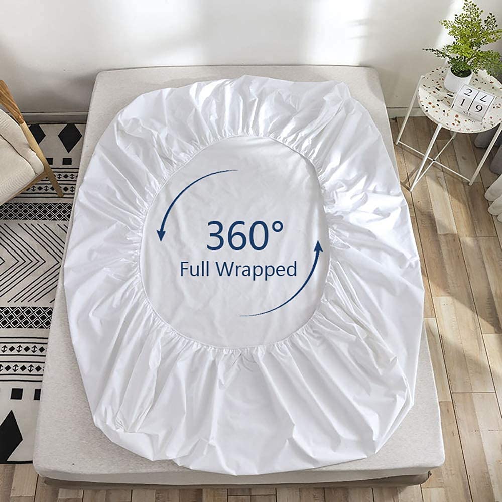 Bedecor Extra Deep Pocket King Fitted Sheet Only For 18 To 21 Inch Super Thick Mattress That Stay Tight,All Around Elastic Botto