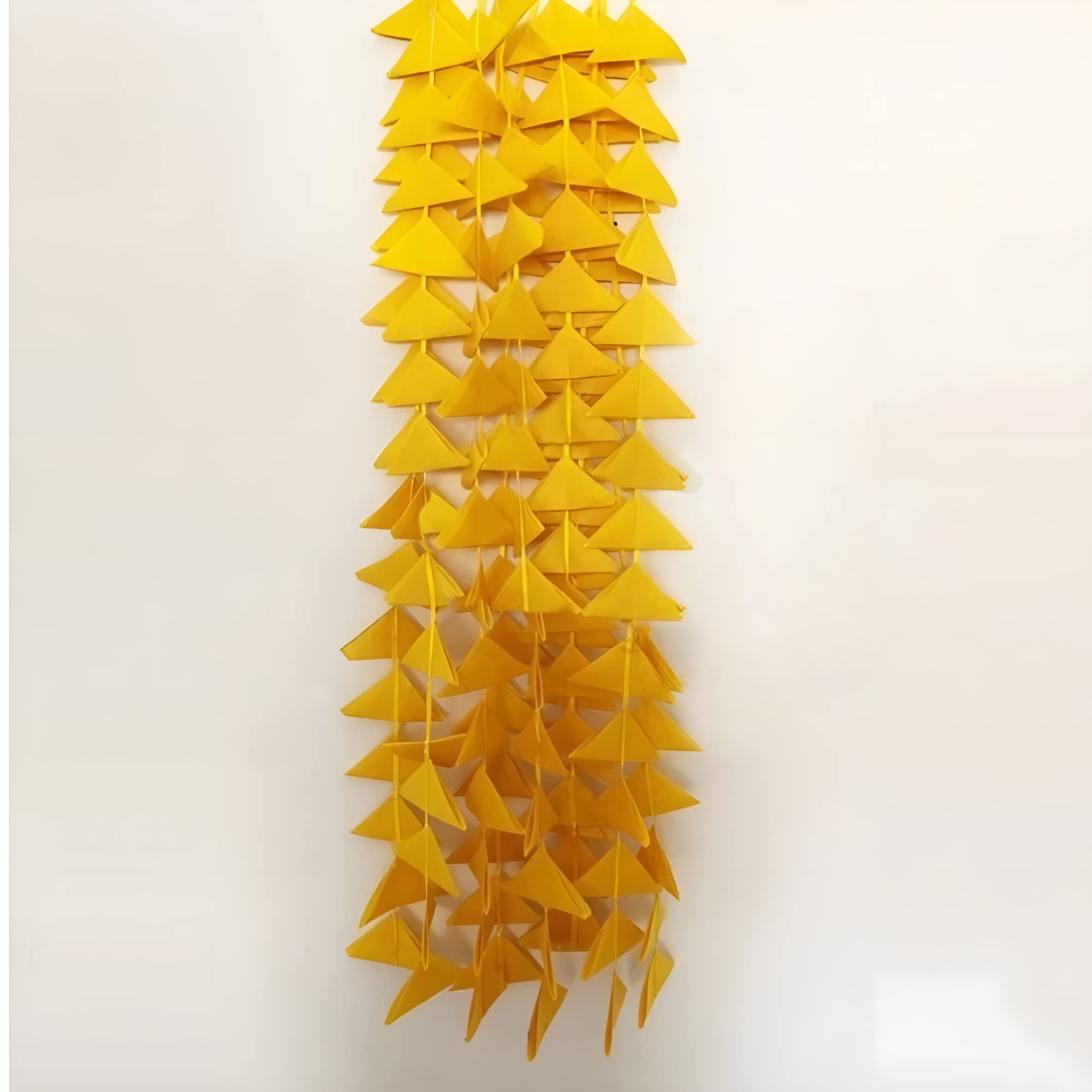 Abhaas Decorative Triangle Felt Fabric Garlands Handmade 4ft. Hanging Toran Indian for Mehndi, Haldi, Wedding, Party Dcor/Backdr