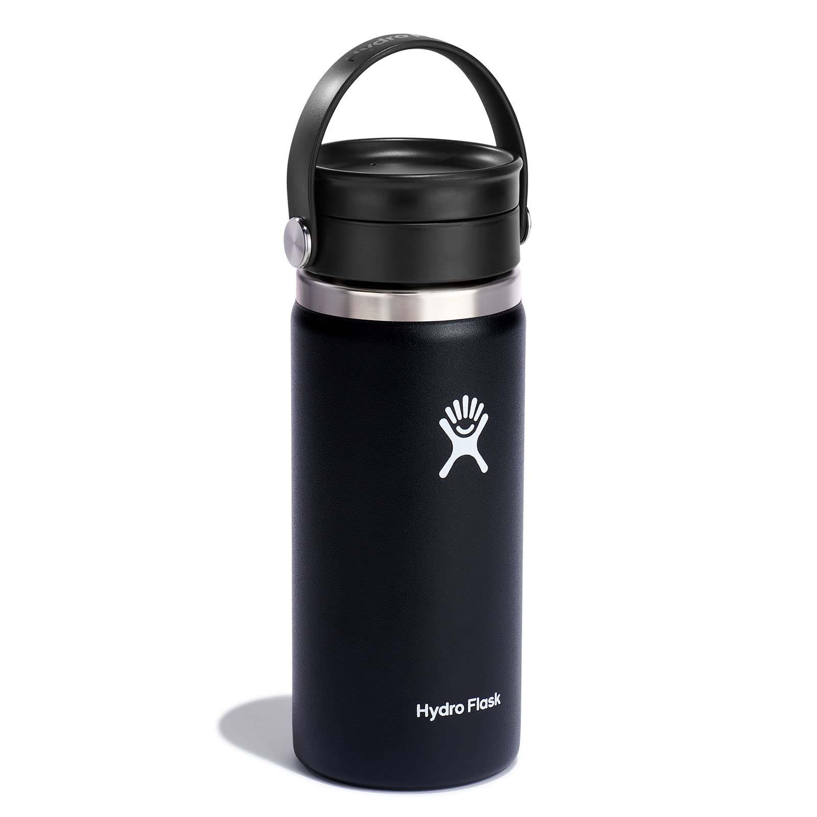 Hydro Flask 16 Oz Wide Mouth Bottle With Flex Sip Lid Black