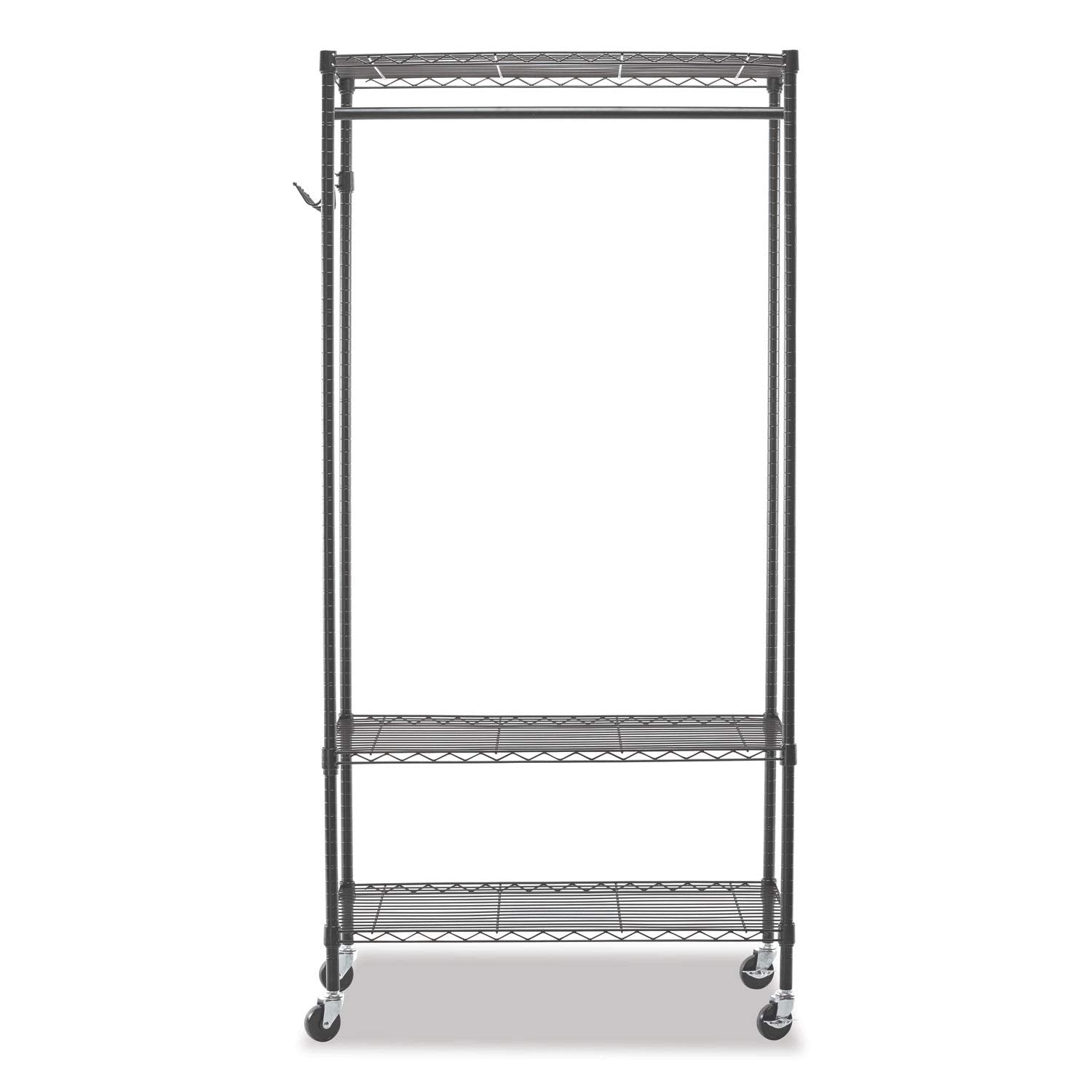 Alera Alegr363618Bl 36 In. W X 18 In. D X 75 In. H 30 Garments Wire Shelving Garment Rack - Black