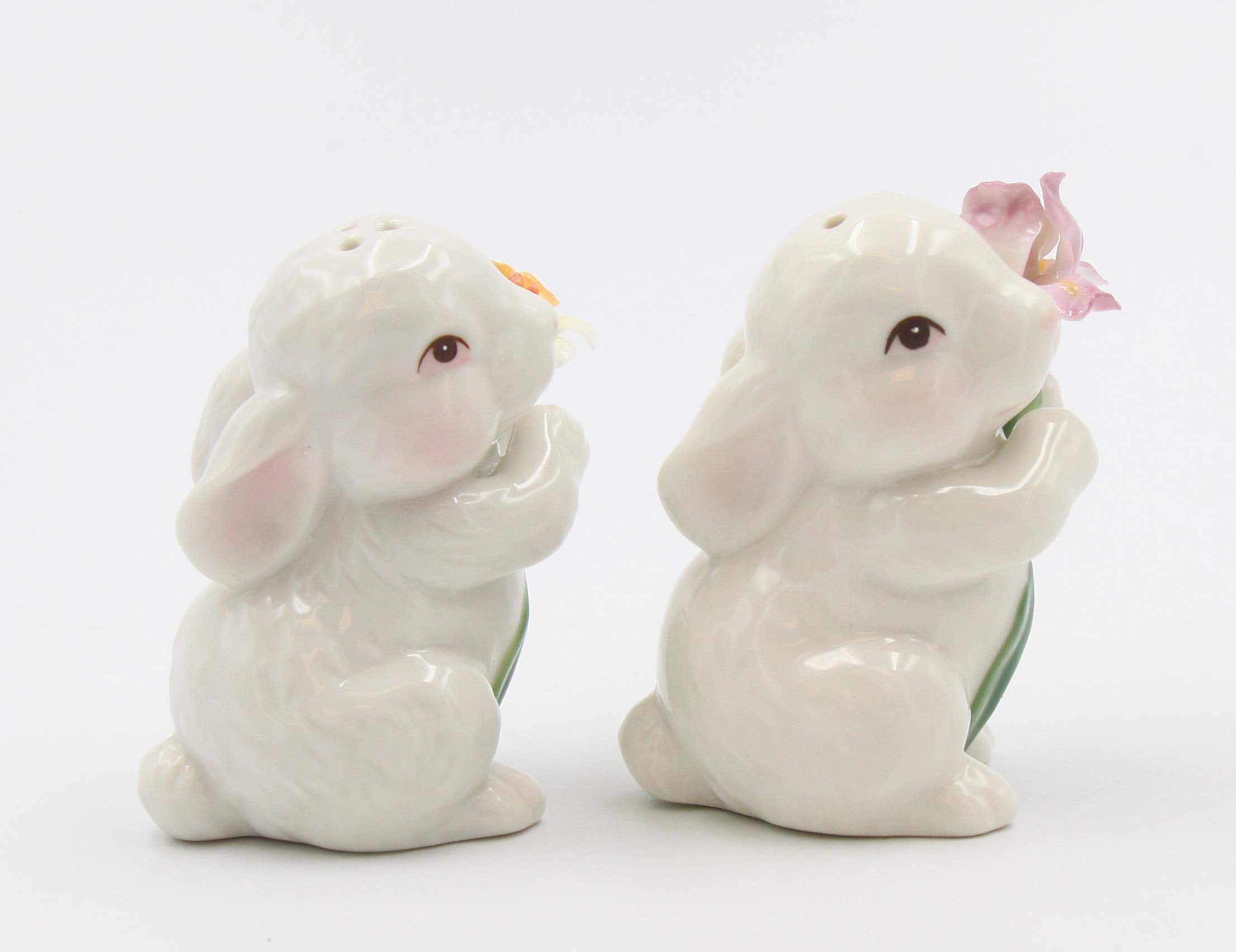 Appletree Designs Cosmos 10588 Salt & Pepper Shaker, 1 3/8'' X 2 7/8&Quoth, White