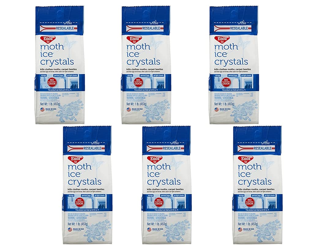 Enoz Moth Crystals 1 Pound - Pack Of 6