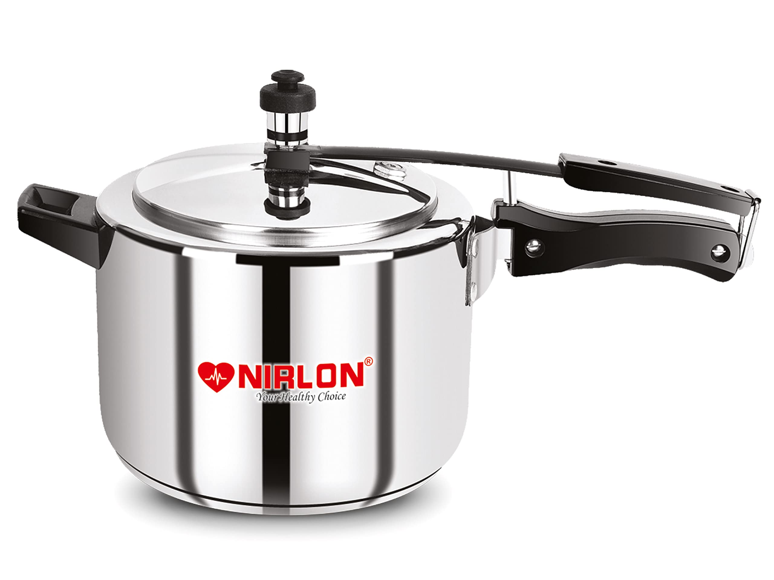 Nirlon Classic Induction Friendly Stainless Steel Inner Lid Pressure Cooker, 6.5 Liters
