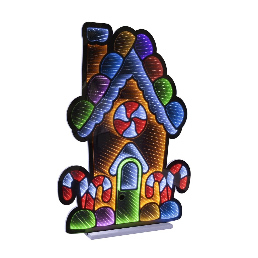 Gingerbread House Ekkolight 35H Acrylic UL Plug