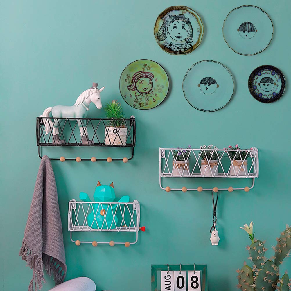 Vankcp 12 Pack Wall Plate Hangers 6/8/10 Inch Invisible Vertical Plate Holders With 12Pcs Wall Hooks For Decorative Plates Antiq