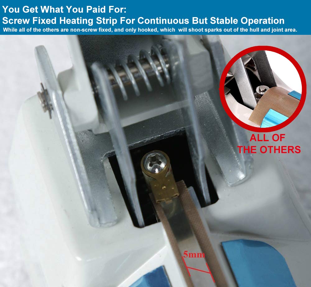 Impulse Sealer Repair Kits For Linsnfield 16-Inch Sealer Pros, Ptfe & Width Of 5-Mm Heat Seal Strips, Pack Of 6