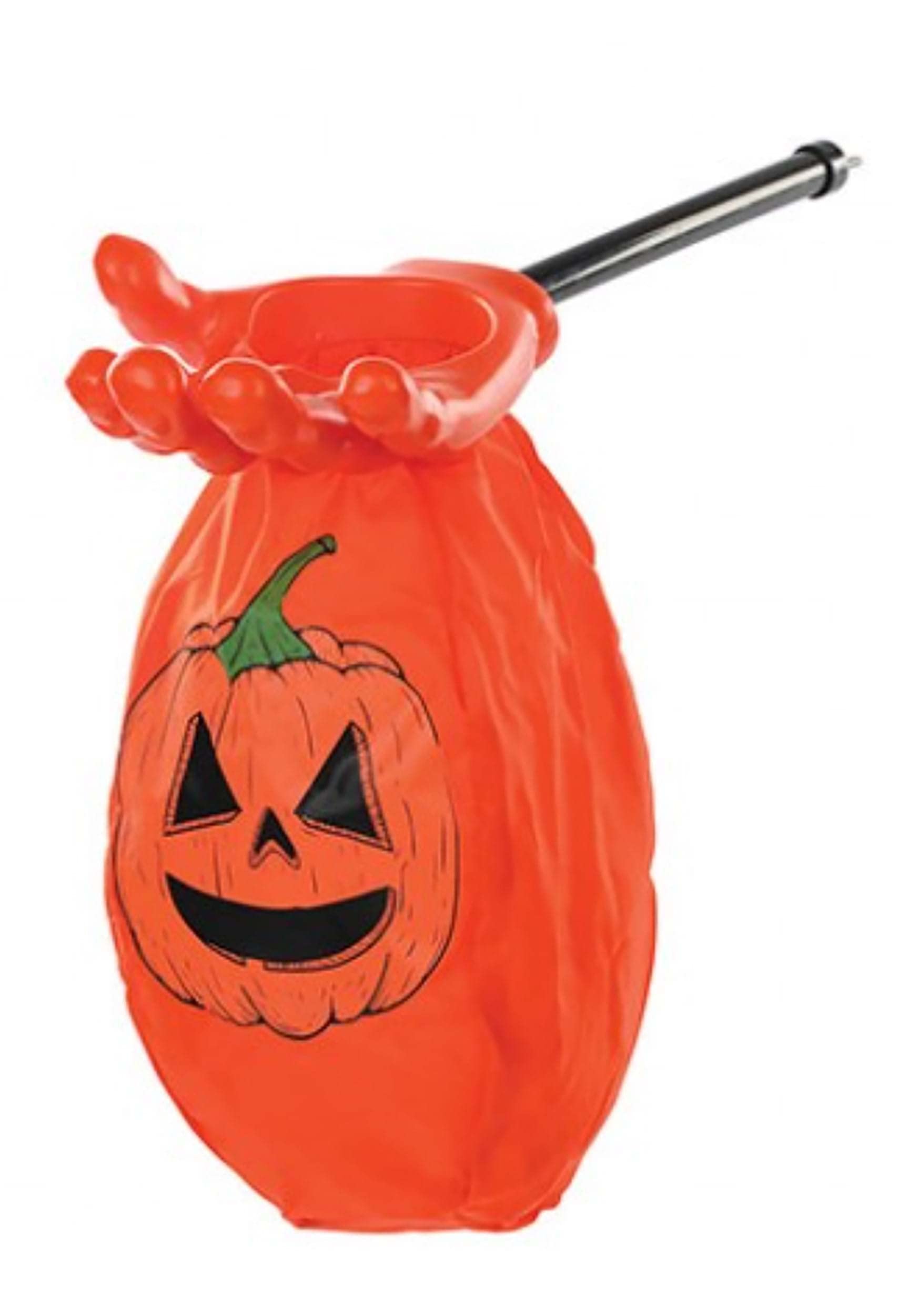 Seasons Pumpkin Loot Scoop Candy Bag, Orange