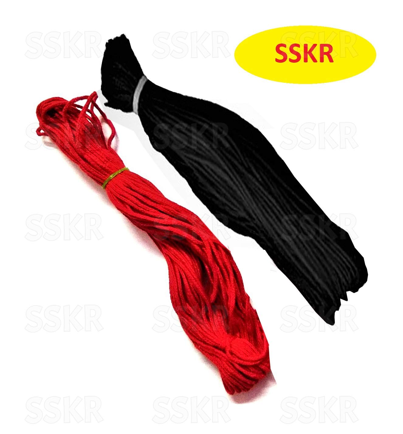 SSKR Religious Red and Black Silk Thread Nazar Dhaga , 10 Metres