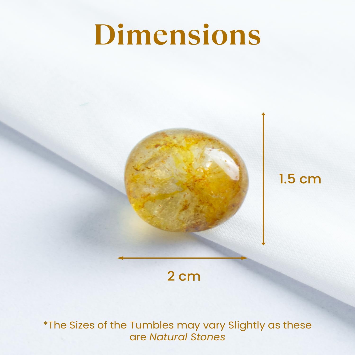 Astrotalk Citrine Tumble | Attracts Wealth, Success & Prosperity | Boosts Confidence, Motivation & Creativity | Energizes Solar Plexus Chakra | Office & Home Decor | Gift for Man & Woman