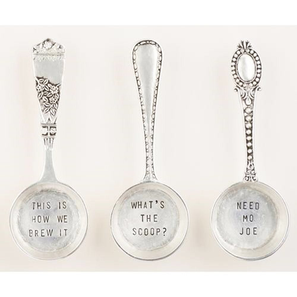 Mud Pie Brew It Coffee Scoop, 0.3815 X 19 X 8, Silver