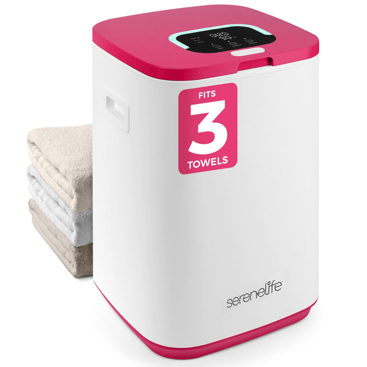 Serenelife Towel Warmers For Bathroom, 23L Luxury Heater, Blanket Warmer Bucket, Led Display, Up To 24 Hours Delay, 3 Heating Mo