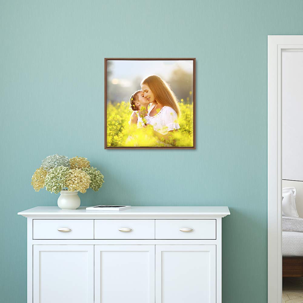 Wall26 Framed Custom Canvas Wall Art For Living Room, Bedroom Canvas Prints For Home Decoration Ready To Hang - 16''X16'', Natur
