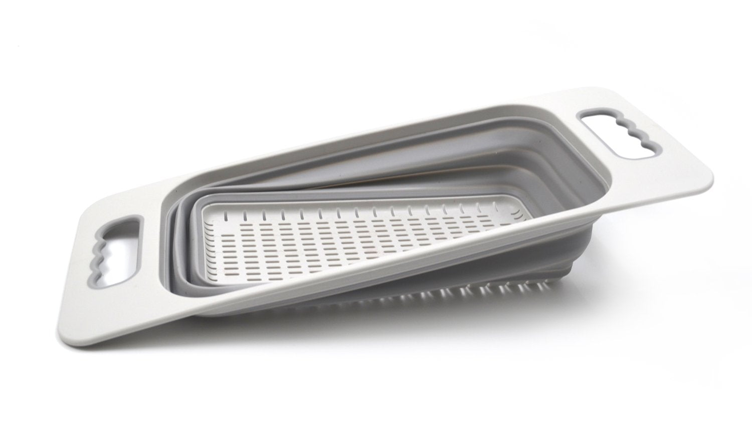 Sammart Over The Sink Rectangular Colander (Grey)