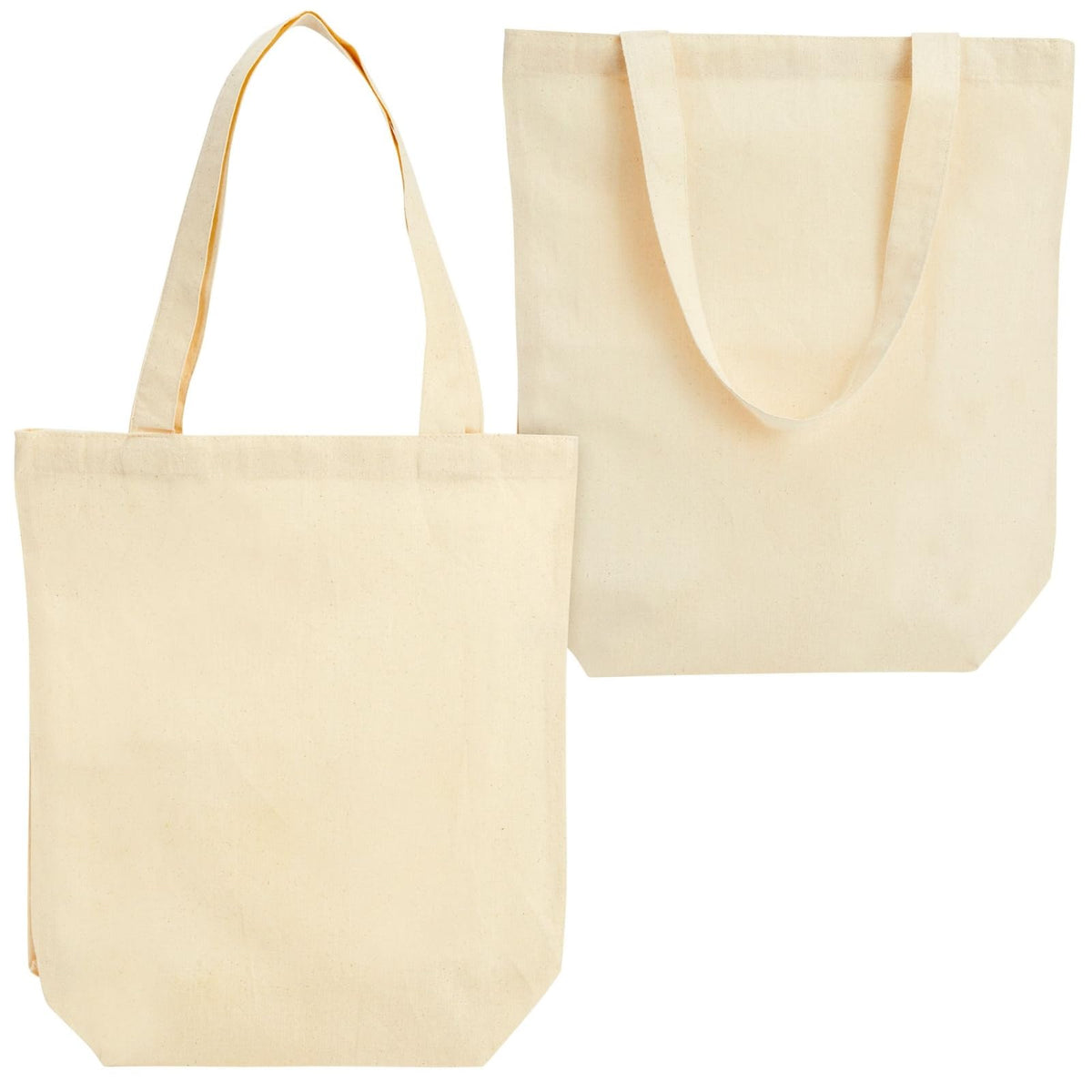 Juvale Set Of 24 Bulk Blank Cotton Canvas Tote Bags For Women, Diy, Arts And Crafts Projects, Reusable Shopping Bags For Groceri